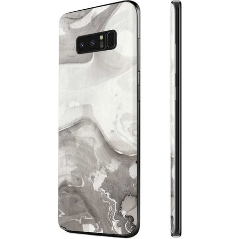 Marbleized Grey Galaxy Note 8 Skin