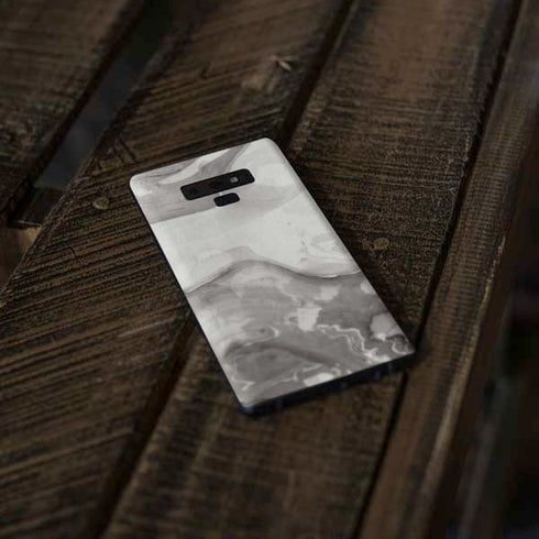 Marbleized Grey Galaxy Note 9 Skin