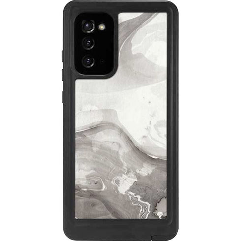 Marbleized Grey Galaxy Note20 5G Waterproof Case