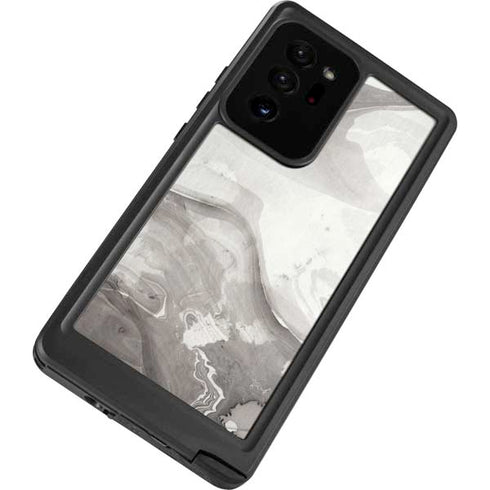 Marbleized Grey Galaxy Note20 Ultra 5G Waterproof Case