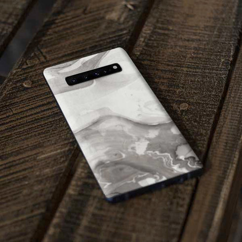 Marbleized Grey Galaxy S10 Plus Skin