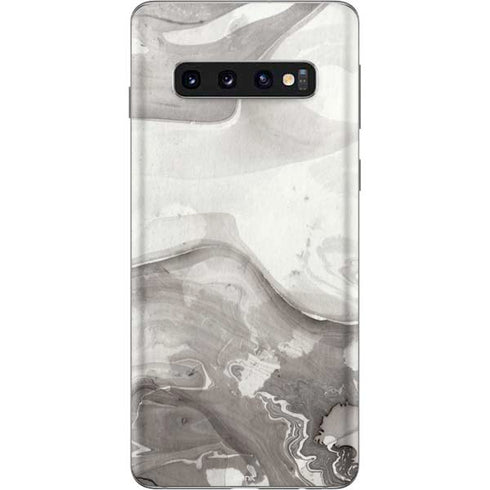 Marbleized Grey Galaxy S10 Skin