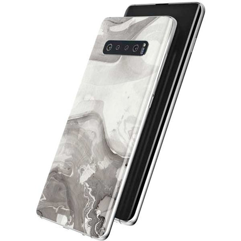 Marbleized Grey Galaxy S10 Skin