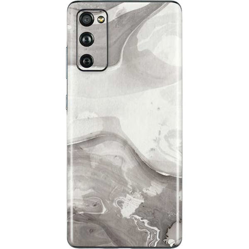 Marbleized Grey Galaxy S20 Fan Edition Skin