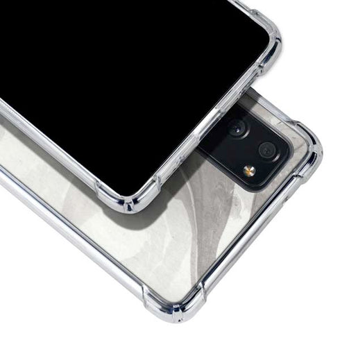 Marbleized Grey Galaxy S20 FE Clear Case