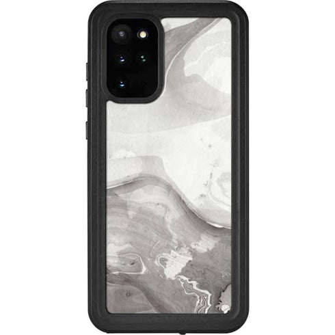 Marbleized Grey Galaxy S20 Plus Waterproof Case