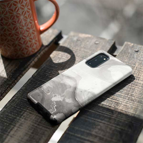 Marbleized Grey Galaxy S20 Pro Case