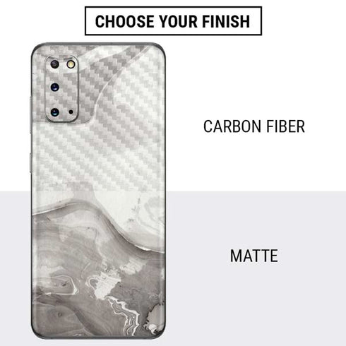 Marbleized Grey Galaxy S20 Skin
