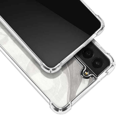 Marbleized Grey Galaxy S21 FE Clear Case