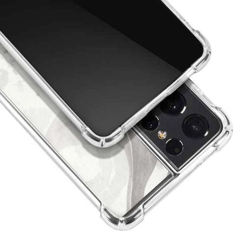 Marbleized Grey Galaxy S21 Ultra 5G Clear Case