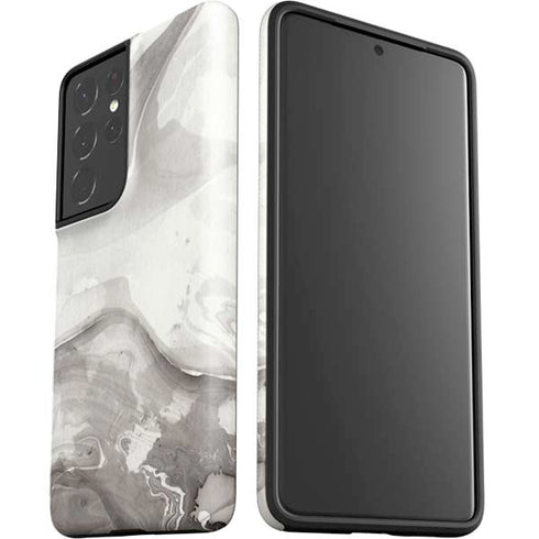 Marbleized Grey Galaxy S21 Ultra 5G Pro Case