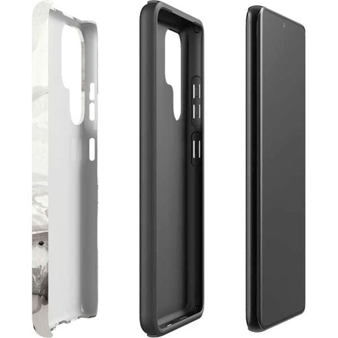 Marbleized Grey Galaxy S22 Ultra Pro Case