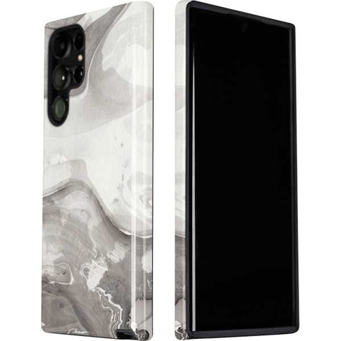 Marbleized Grey Galaxy S22 Ultra Pro Case