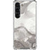 Marbleized Grey Galaxy S23 Clear Case