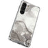 Marbleized Grey Galaxy S23 Clear Case