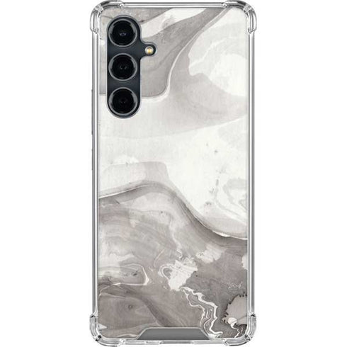 Marbleized Grey Galaxy S23 FE Clear Case