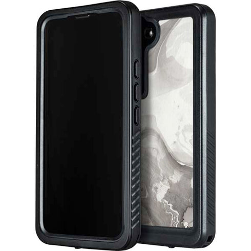 Marbleized Grey Galaxy S23 Plus Waterproof Case