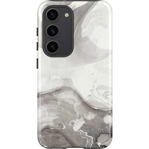 Marbleized Grey Galaxy S23 Pro Case