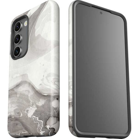 Marbleized Grey Galaxy S23 Pro Case