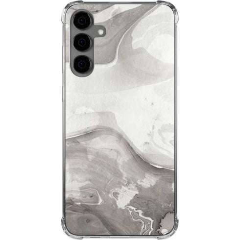 Marbleized Grey Galaxy S24 Plus Clear Case