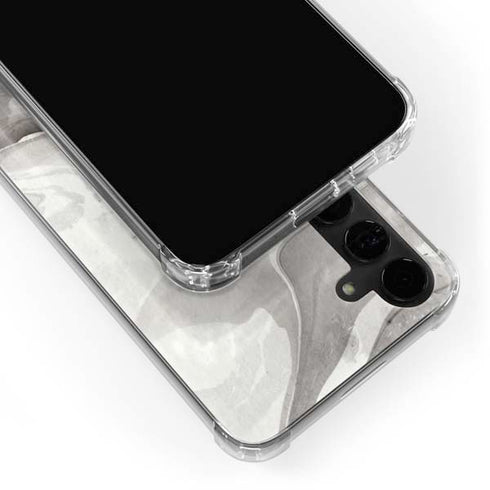 Marbleized Grey Galaxy S24 Plus Clear Case