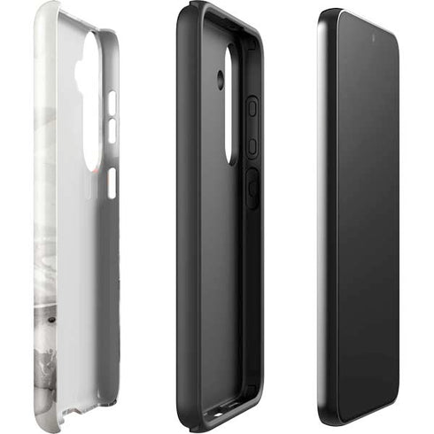 Marbleized Grey Galaxy S24 Plus Impact Case