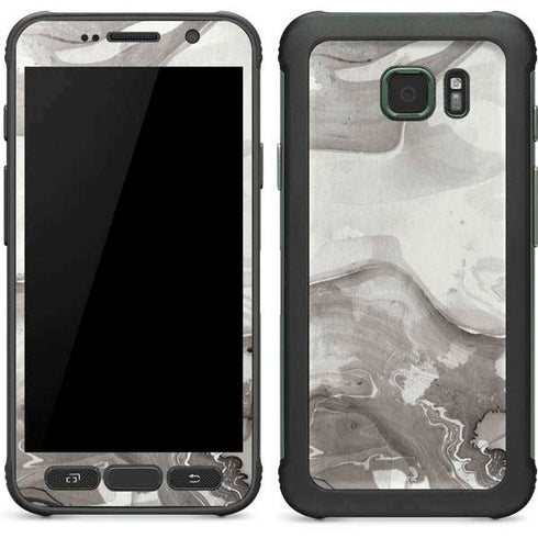 Marbleized Grey Galaxy S7 Active Skin