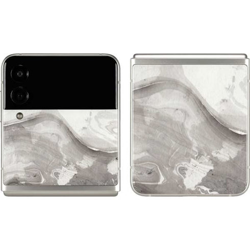 Marbleized Grey Galaxy Z Flip3 5G Skin