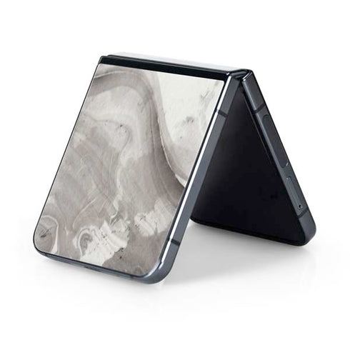 Marbleized Grey Galaxy Z Flip5 5G Skin
