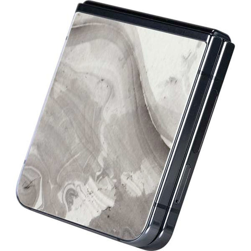 Marbleized Grey Galaxy Z Flip5 5G Skin