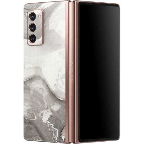 Marbleized Grey Galaxy Z Fold2 5G Skin
