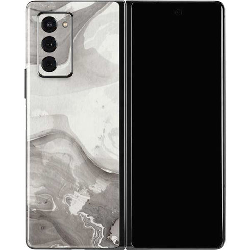 Marbleized Grey Galaxy Z Fold2 5G Skin