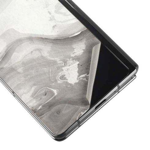 Marbleized Grey Galaxy Z Fold2 5G Skin