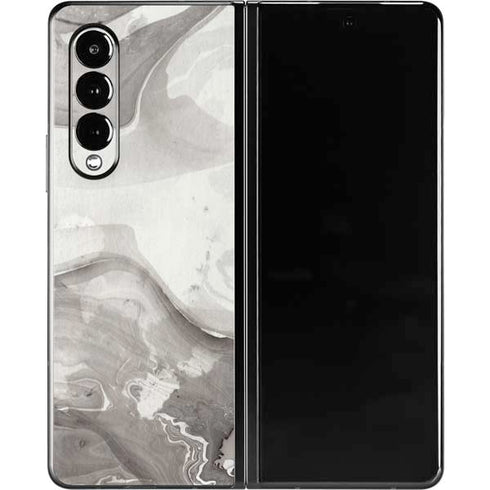 Marbleized Grey Galaxy Z Fold3 5G Skin