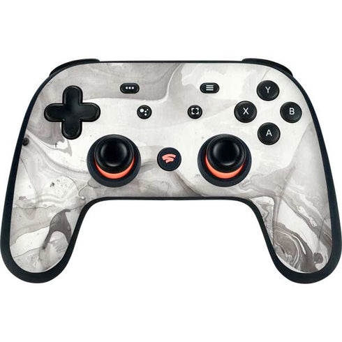 Marbleized Grey Google Stadia Controller Skin