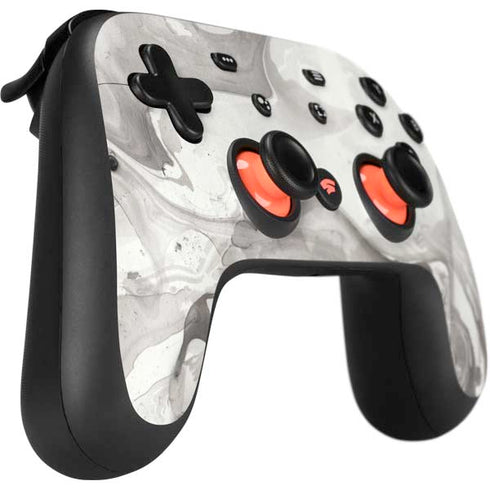 Marbleized Grey Google Stadia Controller Skin
