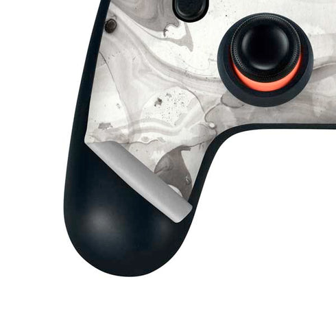 Marbleized Grey Google Stadia Controller Skin