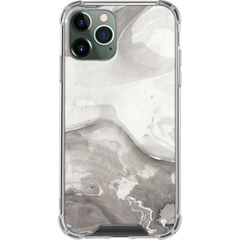 Marbleized Grey iPhone 12 Pro Clear Case