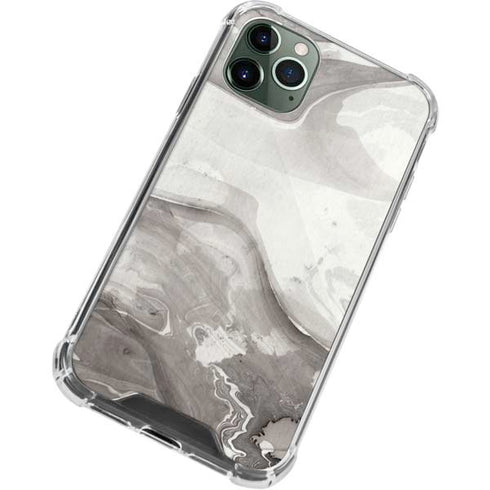 Marbleized Grey iPhone 12 Pro Clear Case