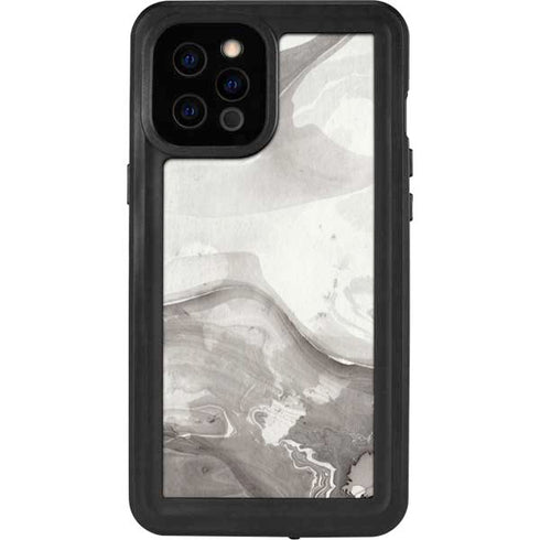 Marbleized Grey iPhone 12 Pro Max Waterproof Case