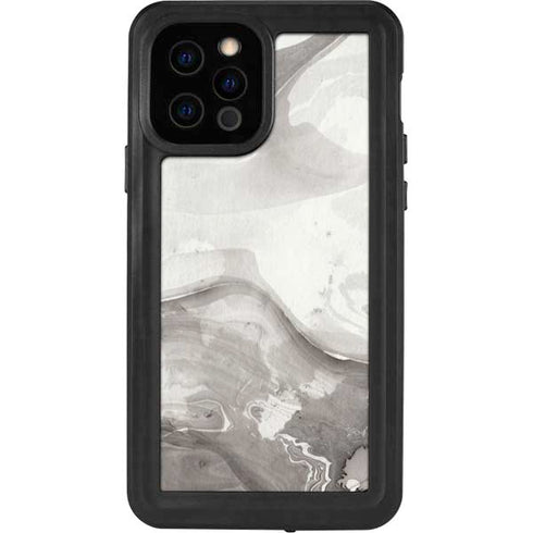 Marbleized Grey iPhone 12 Pro Waterproof Case