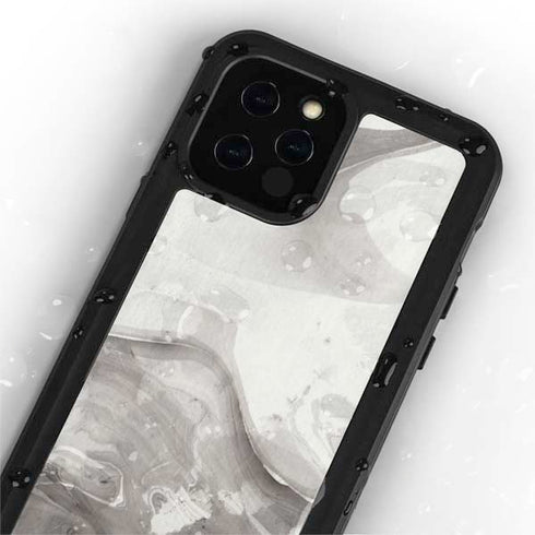 Marbleized Grey iPhone 12 Pro Waterproof Case