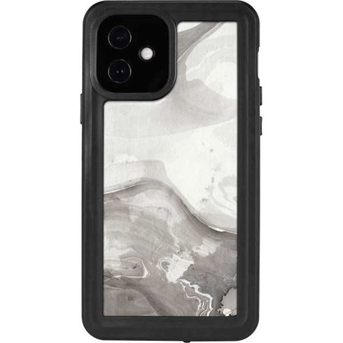 Marbleized Grey iPhone 12 Waterproof Case