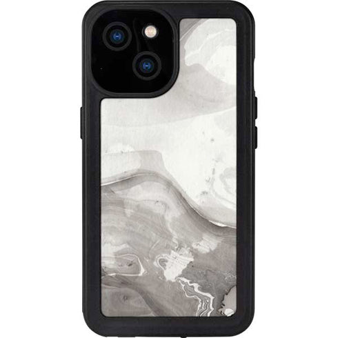 Marbleized Grey iPhone 13 Mini Waterproof Case
