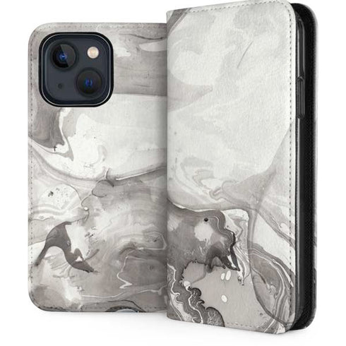 Marbleized Grey iPhone 14 Folio Case