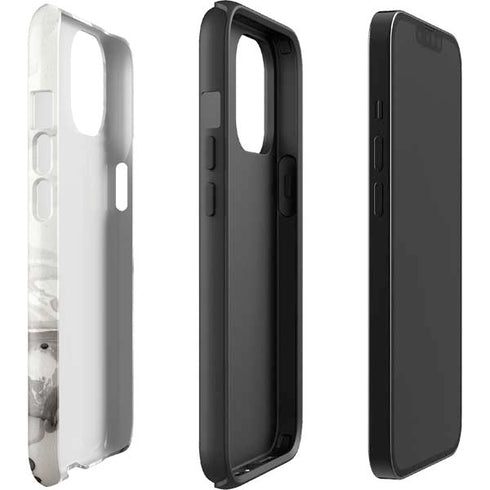 Marbleized Grey iPhone 15 Plus Impact Case