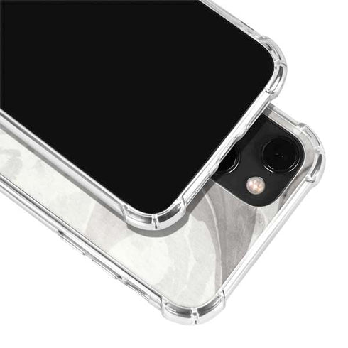 Marbleized Grey iPhone 14 Plus Clear Case