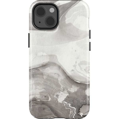 Marbleized Grey iPhone 15 Impact Case