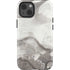 Marbleized Grey iPhone 15 Impact Case