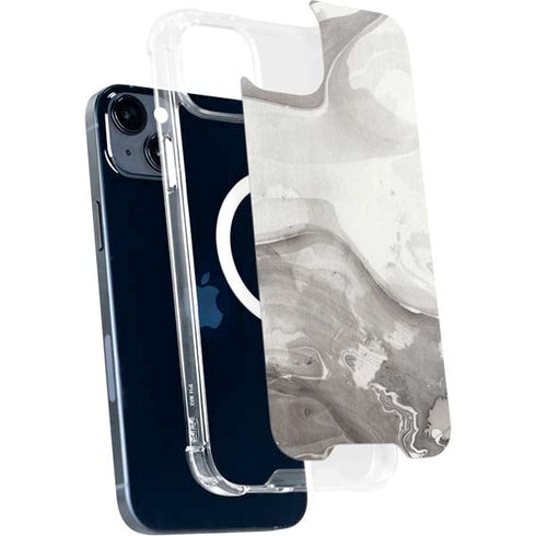 Marbleized Grey iPhone 14 Plus MagSafe Case